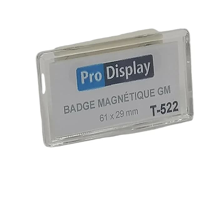 Badge Magnétique Pro Display 61x29mm
