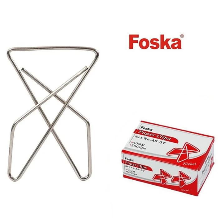 Foska Attaches Papier 65mm Boîte De 12