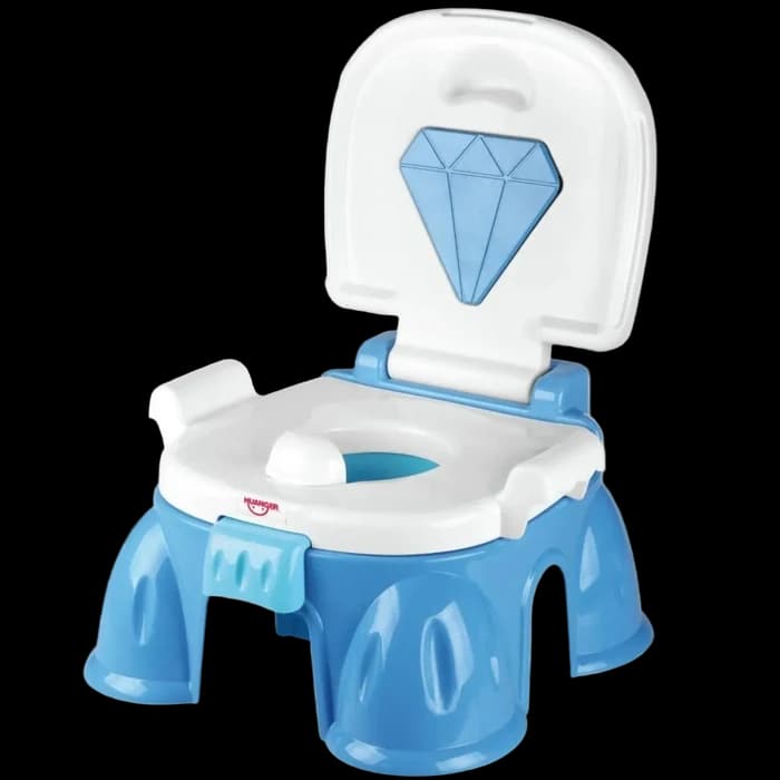 Pot De Toilette Bébé Bleu Avec Dossier