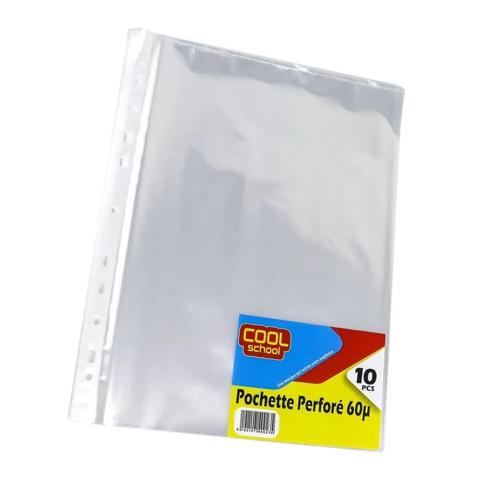 Pochettes Perforées Cool School 60 Microns - Paquet 10