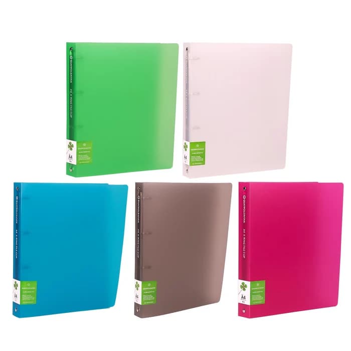 Classeur 4 Anneaux PP Translucide A4 38mm — Quatroleavian