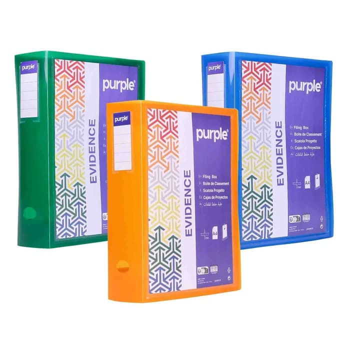 Boîte de Classement A4 Purple Evidence D80 – Personnalisable – Assortie