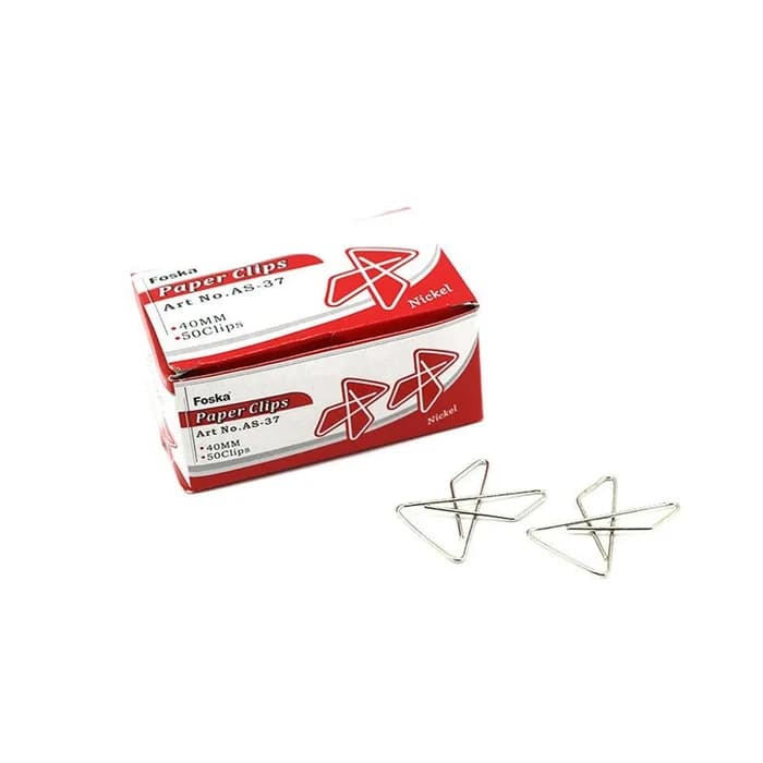 Attaches Papier Foska 40mm - Boîte De 50 Pièces