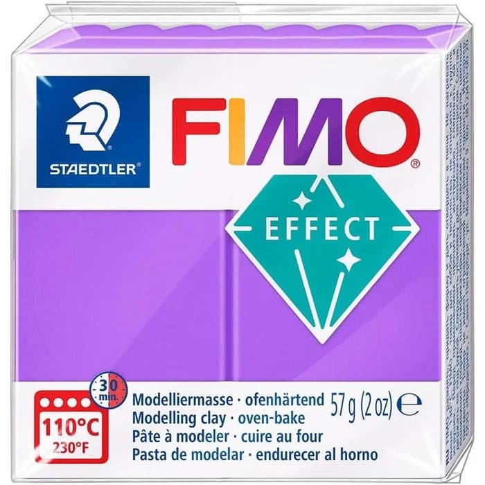 Pâte Fimo Effect Violet Translucide 604 - 57 gr