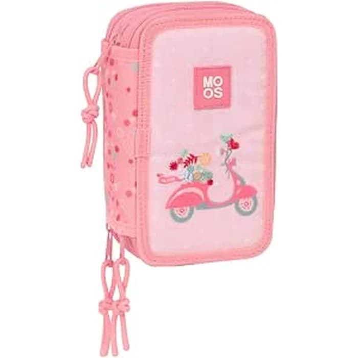 Trousse Plate Moos 37 Pièces — Rose & Blanc