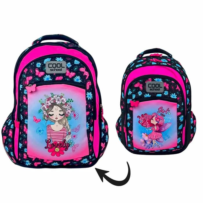 Sac à Dos 2en1 POWER GIRL - Cool School