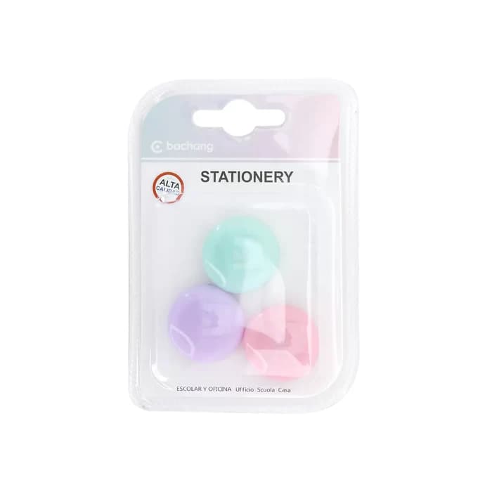 Aimants Ronds Pastel - Lot De 6 Pièces