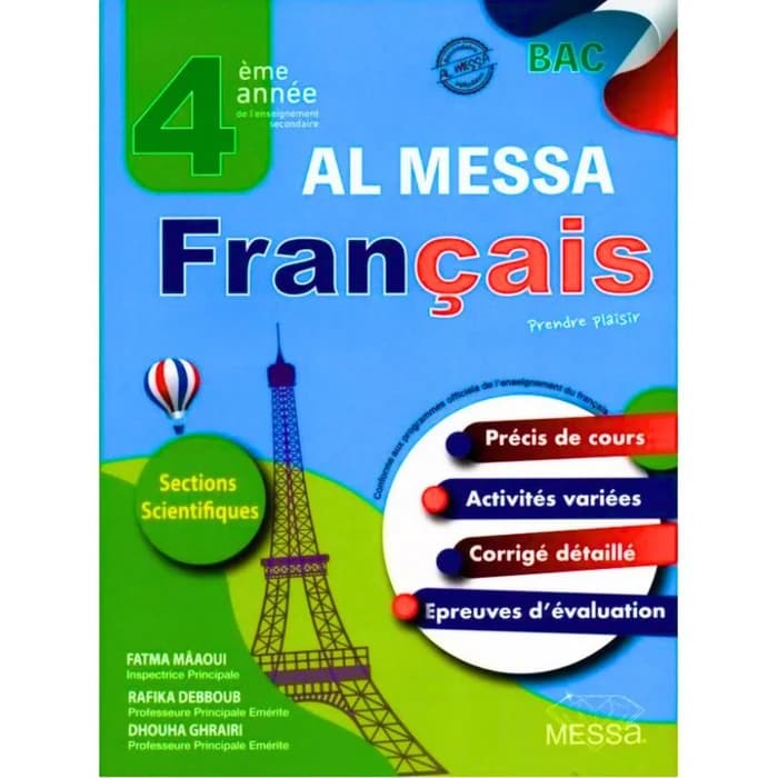 Al Messa Français 4ème Année Sections Scientifiques