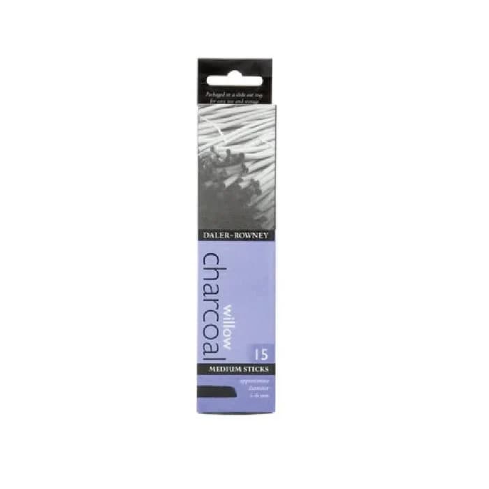 Fusain Daler Rowney Willow Charcoal Medium 15 Bâtons