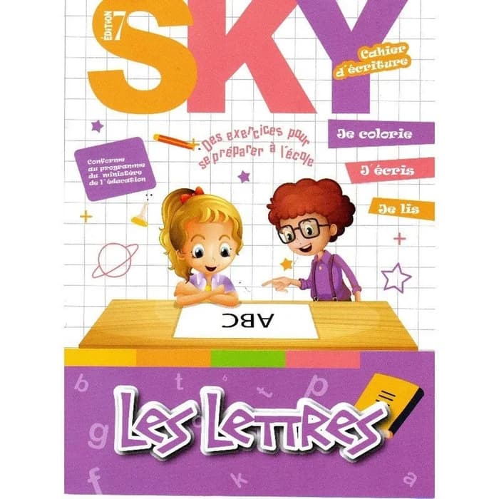 Cahier D'écriture Les Lettres Sky 2ème Année