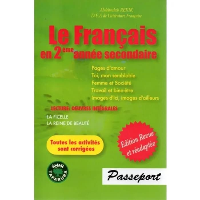 Le Français En 2ème Année Secondaire - Passeport
