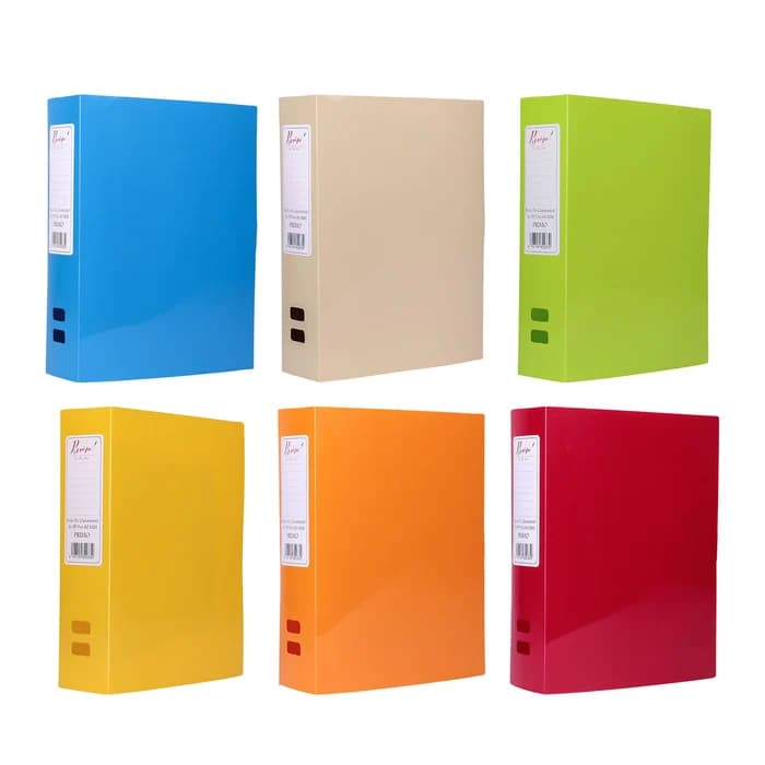 Boîte de Classement PP Primo A4 Dos 80mm – Grande Capacité – Coloris Assortis
