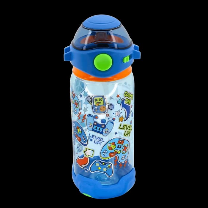 Gourde Enfant Gamer 650Ml Avec Paille & Sangle – Bpa Free