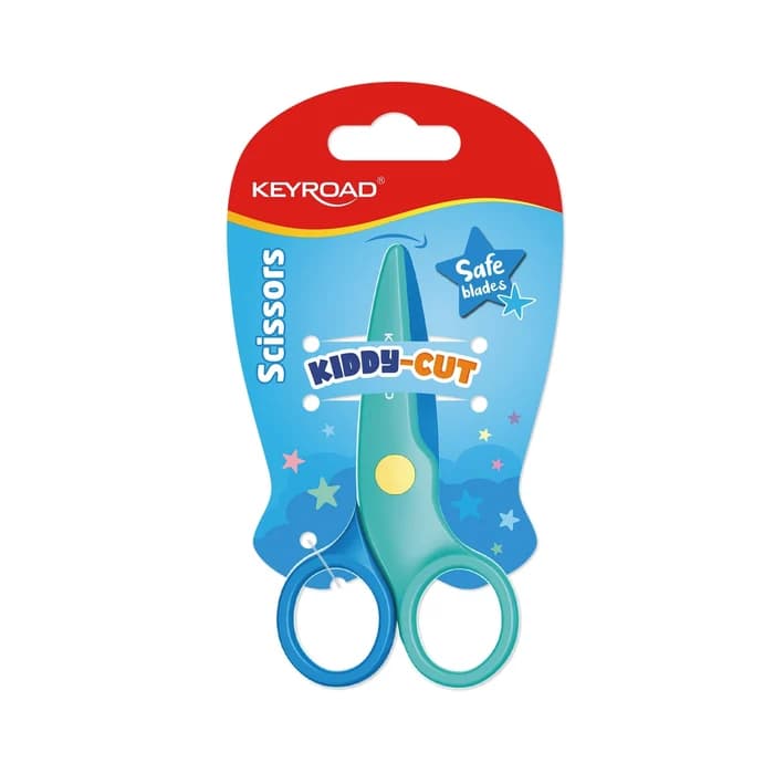Keyroad – Ciseaux enfant 10,5 cm bout arrondi, couleurs assorties