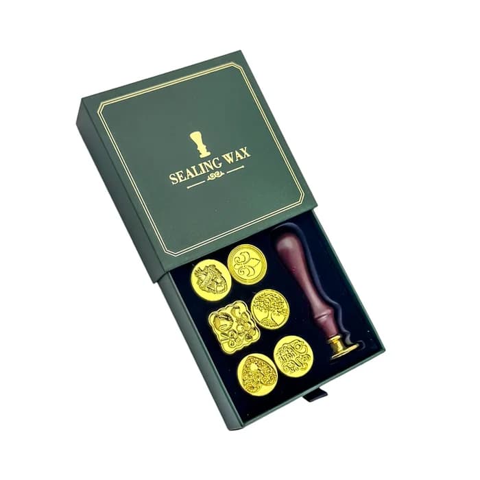 Coffret Sceaux De Cire Premium - 6 Tampons Interchangeables