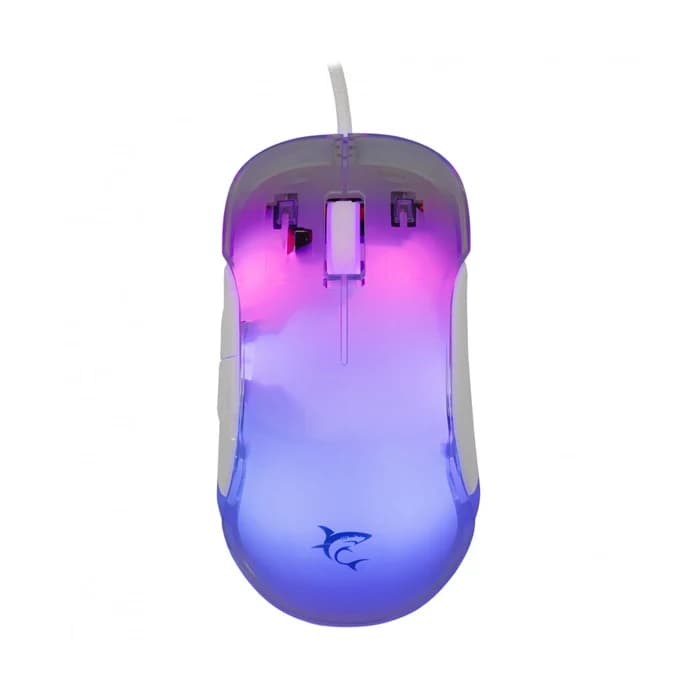 Optical USB Gaming Mouse 12800 Dpi 7 Keys LED Backlight RGB White, MORDRED