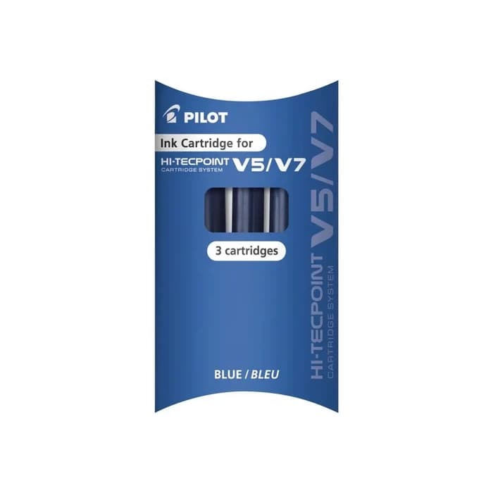 Recharges Pilot Hi-tecpoint V5/V7 Bleu - Pack De 3
