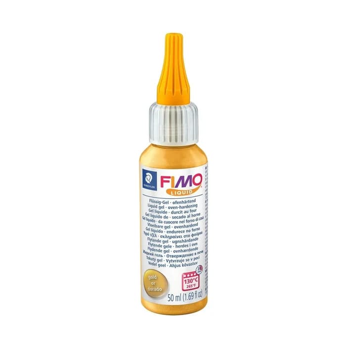 FIMO Liquid Gel Transparent Doré 50ml