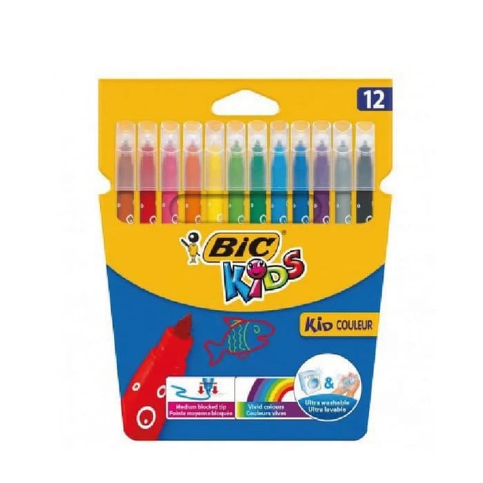 BIC Kids Feutres Couleur - Pochette De 12