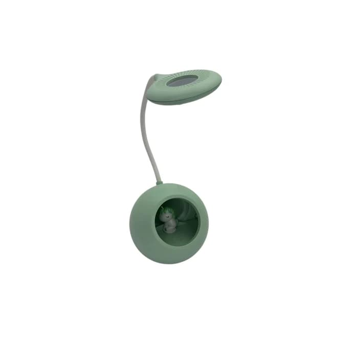Lampe De Bureau Verte Avec Figurine Ajustable